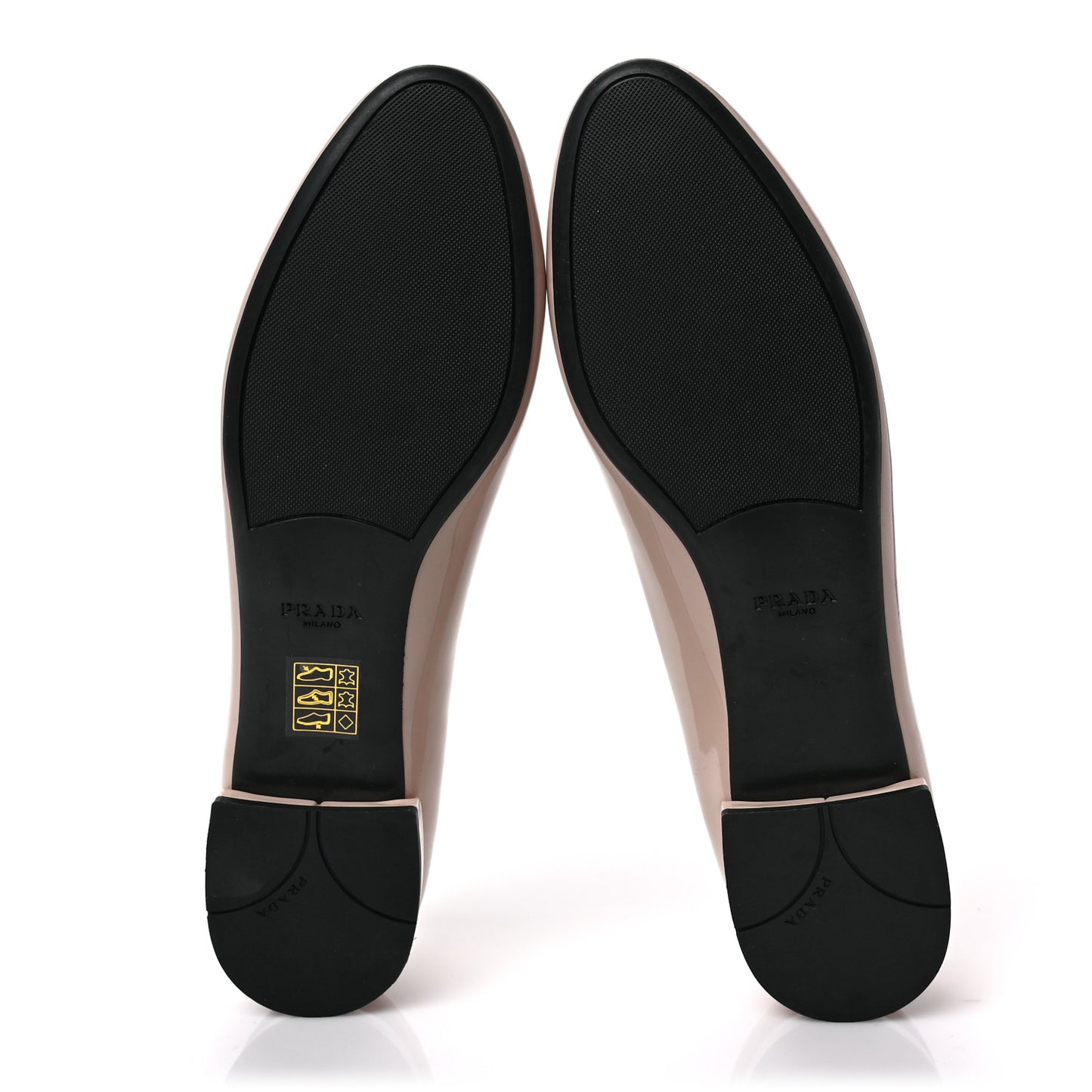 Patent Triangle Ballerina Flats 39.5 Cipria