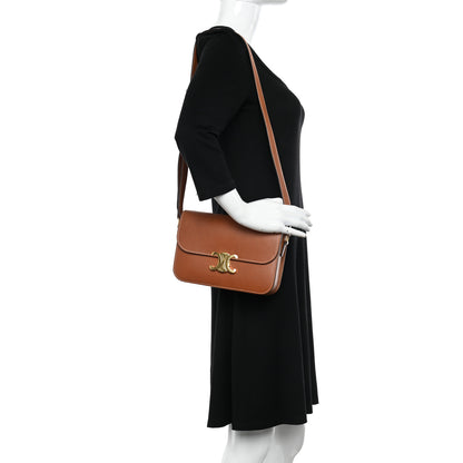 Celine Natural Calfskin Medium Triomphe Tan 2 of 11