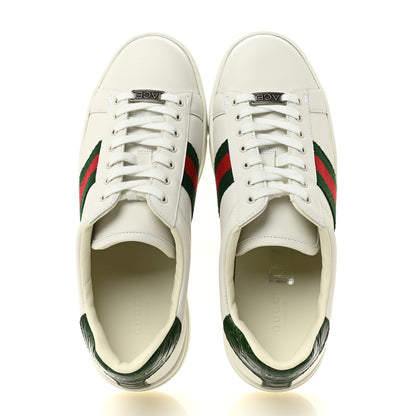 Gucci Ultralight Plume Calfskin Web Womens Ace Platform Sneakers 39.5 White 2 of 10