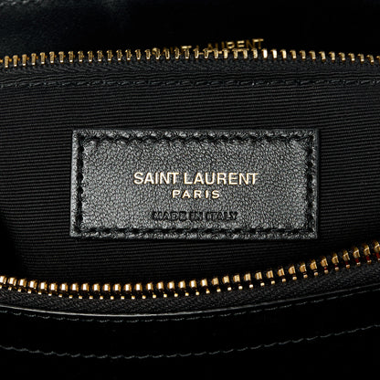 Saint Laurent Calfskin Y Quilted Monogram Medium Loulou Chain Satchel Black 7 of 11
