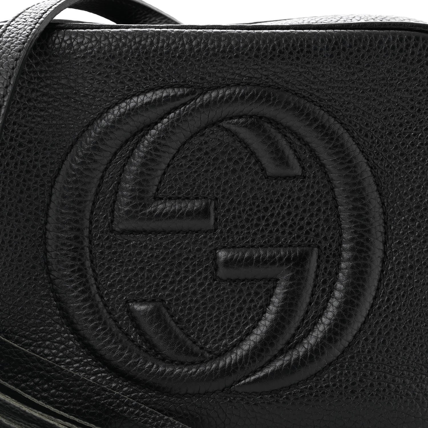Gucci Pebbled Calfskin Small Soho Disco Bag Black 8 of 11