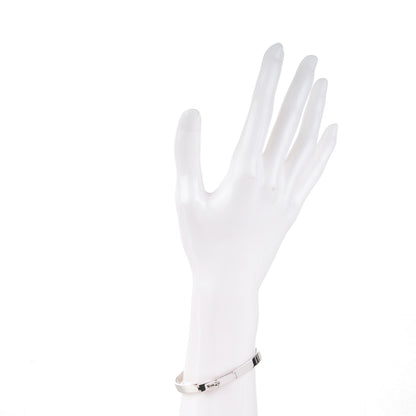 Hermes 18K White Gold Diamond PM Kelly Bracelet SH 2 of 6