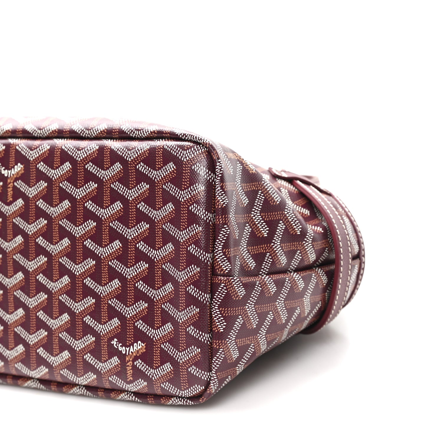Goyardine Chien Gris Bag Burgundy