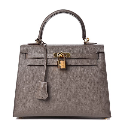 Hermes Epsom Kelly Sellier 25 Etain 1 of 40
