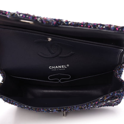 Chanel Tweed Quilted Medium Double Flap Multicolor 5 of 10