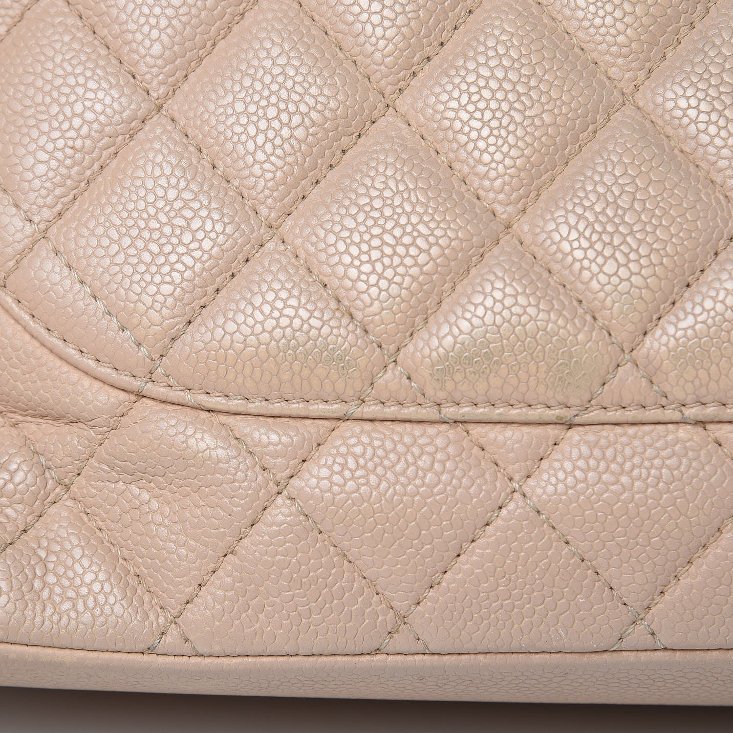Chanel Caviar Quilted Grand Shopping Tote GST Beige Clair 19 of 27