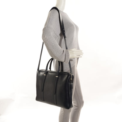 Balenciaga Elegant Calfskin Phileas Computer Case Bleu Nuit 2 of 7