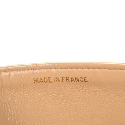 Chanel Lambskin Quilted Medium Double Flap Beige 10 of 20