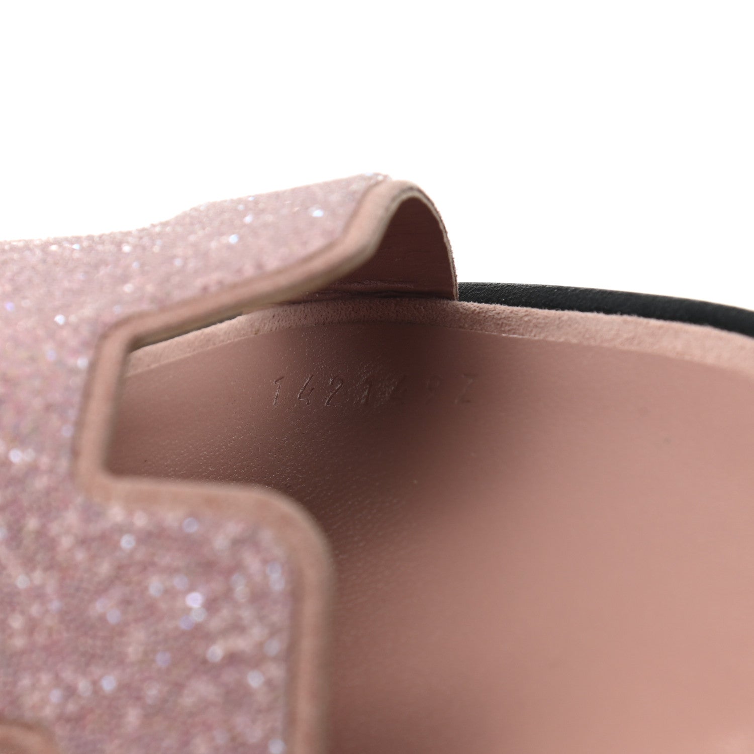 Hermes Suede Goatskin Crystal Powder Oran Sandals 38.5 Rose 8 of 8