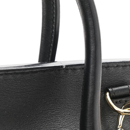Versace Calfskin Floral Appliques Medium Palazzo Empire Bag Black 12 of 12