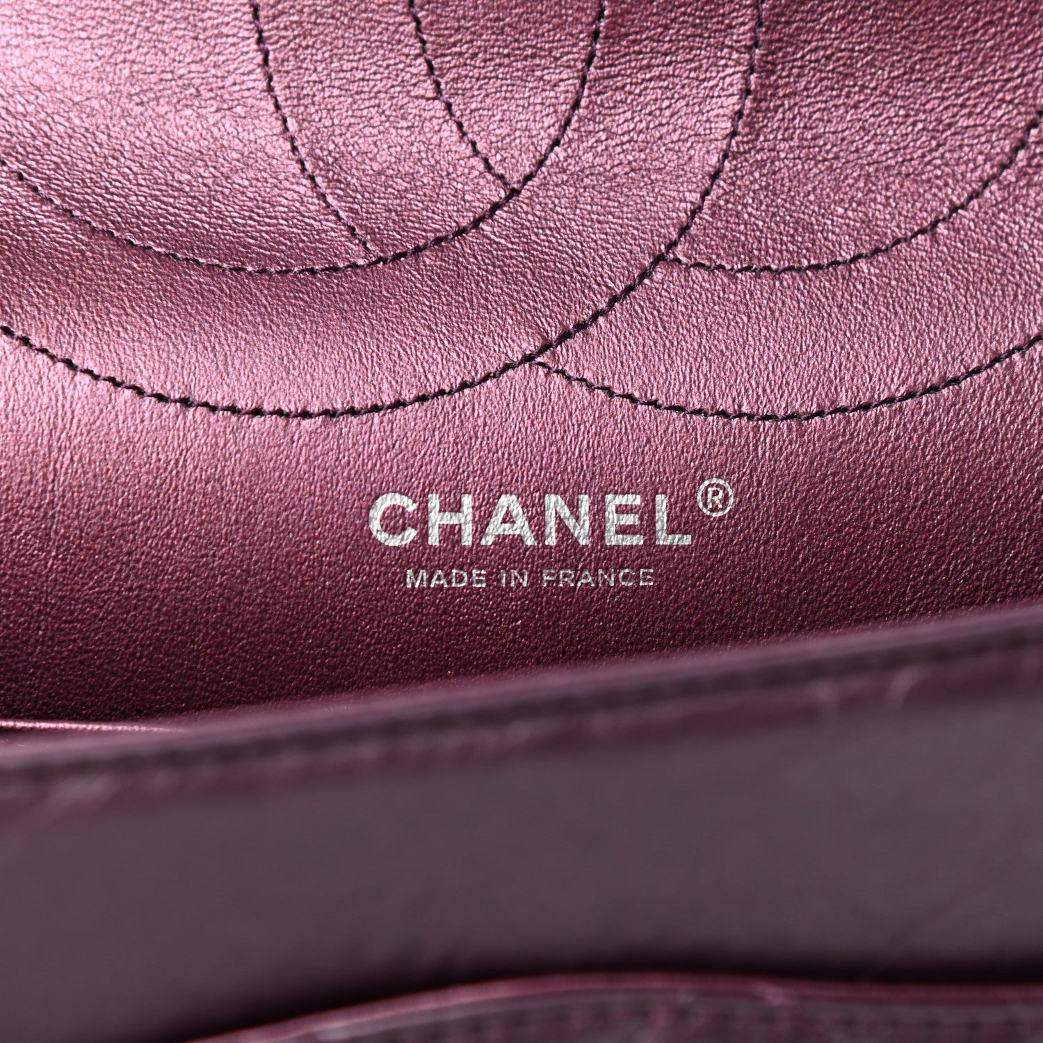 Chanel Aged Calfskin Quilted 2.55 Reissue 227 Flap Dark Purple 6 of 10