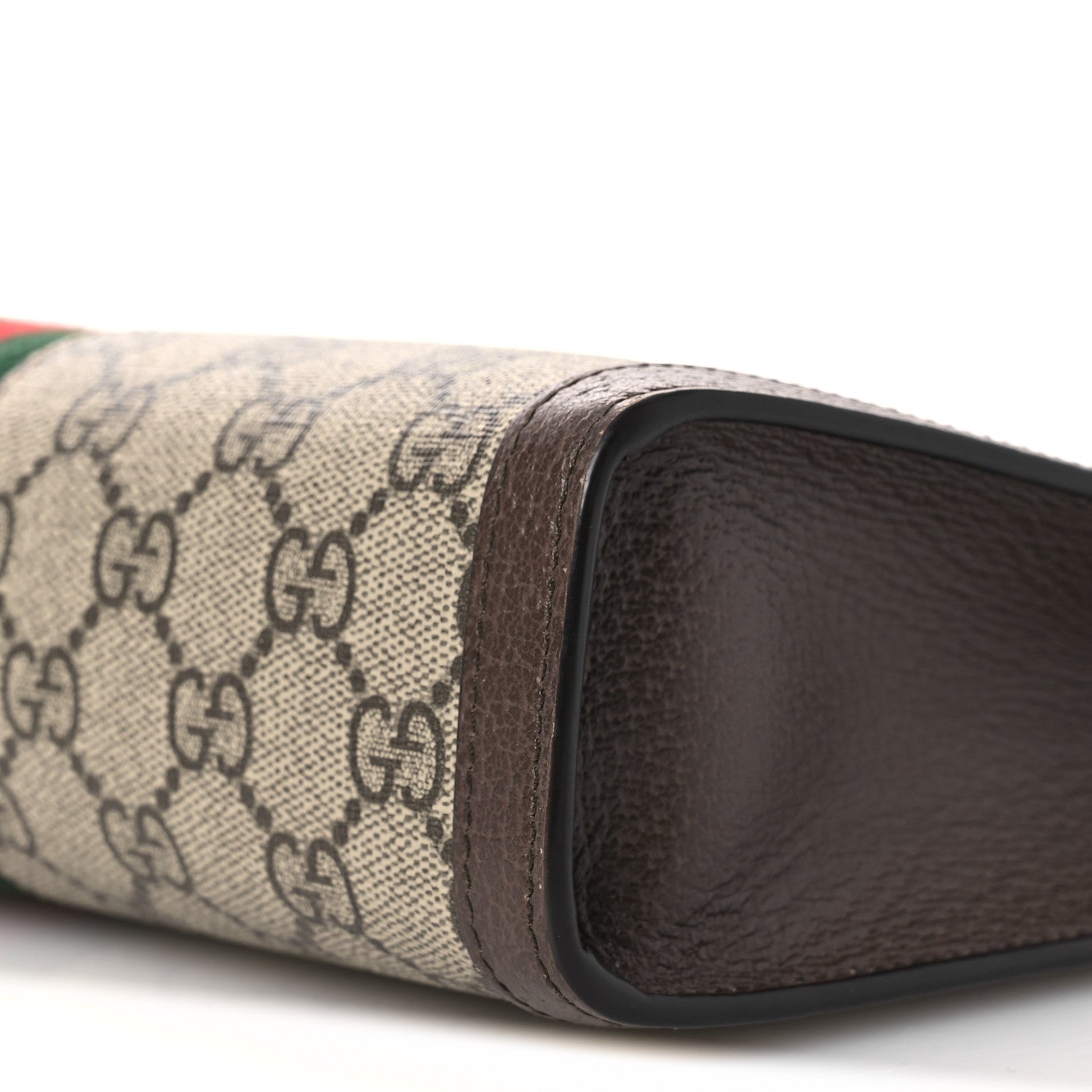 Gucci GG Supreme Monogram Web Ophidia Pouch Brown 1868483