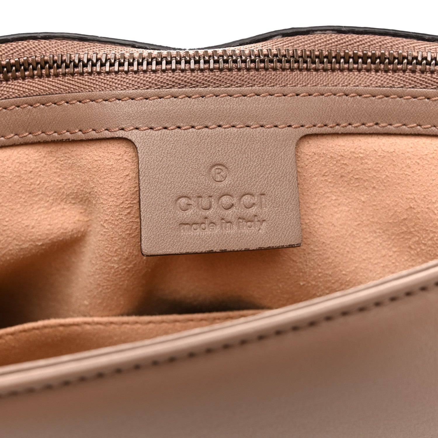 Gucci Calfskin Matelasse Medium GG Marmont Shoulder Bag Porcelain Rose 6 of 15