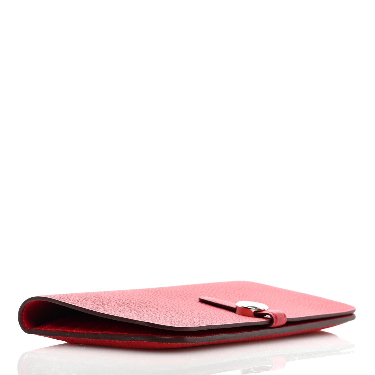 Hermes Togo Dogon Recto Verso Wallet Rouge Casaque 4 of 7