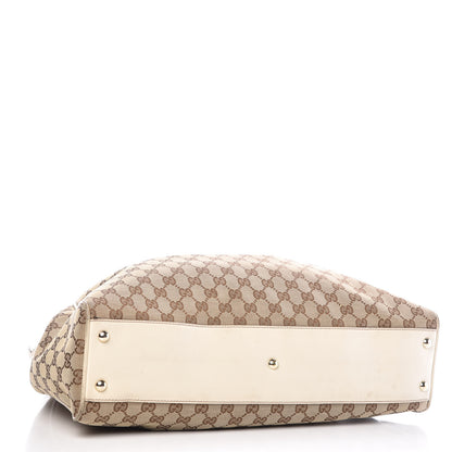 Gucci Monogram Peggy Braided Tote Off White 4 of 17