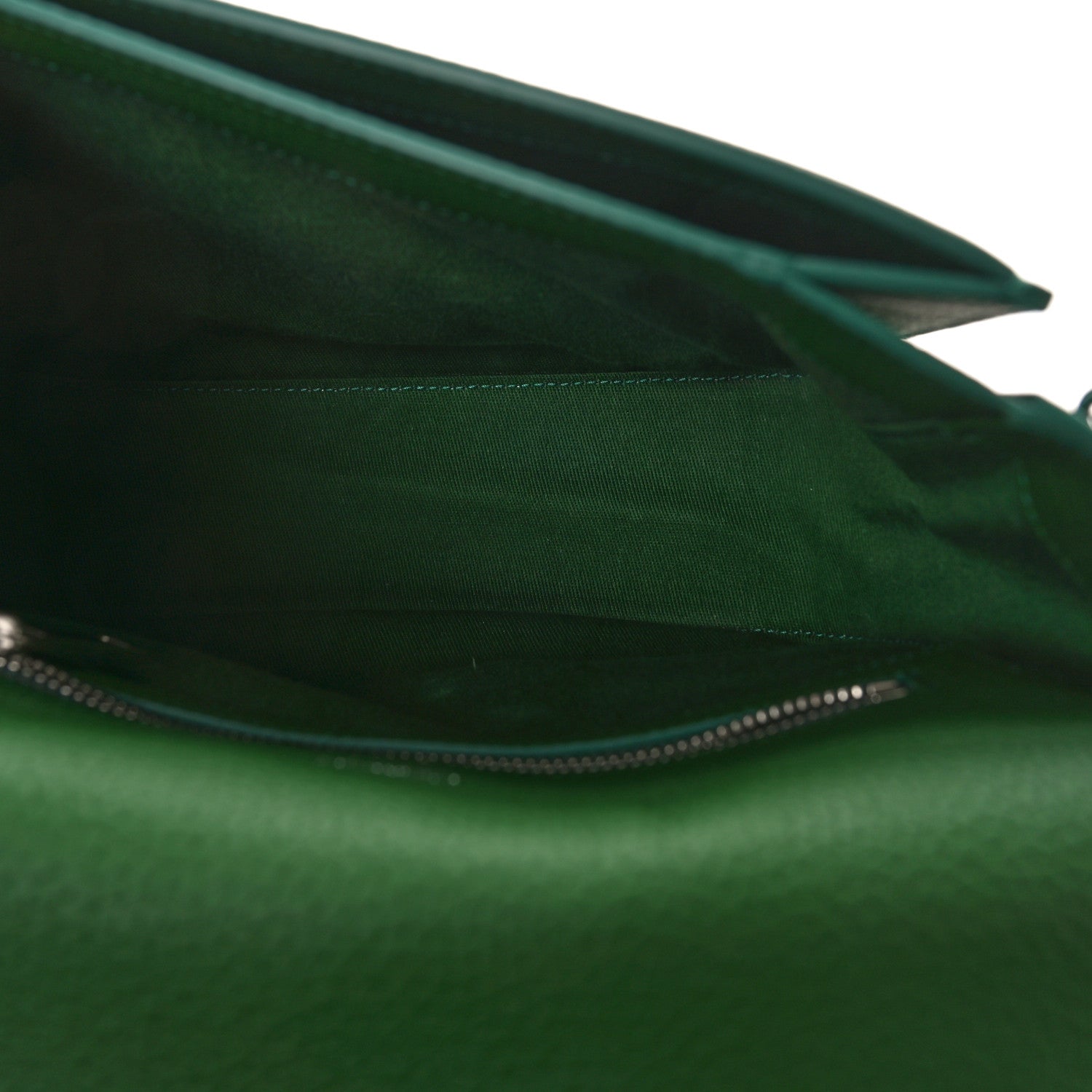 Salvatore Ferragamo SALVATORE FERRAGAMO Hammered Calfskin Medium Fiamma Crossbody Bag Forest Green 5 of 9