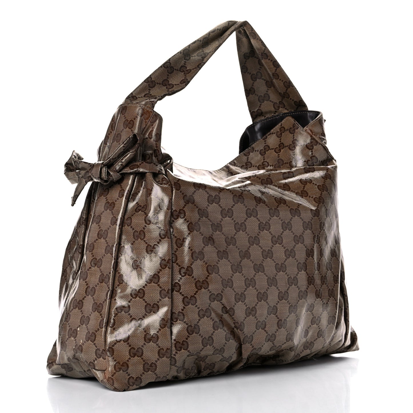 Crystal Monogram Medium Hysteria Tote Brown