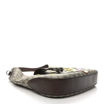 Gucci GG Supreme Monogram Web Embroidered Medium Dionysus Hobo Beige New Acero Multicolor 4 of 9