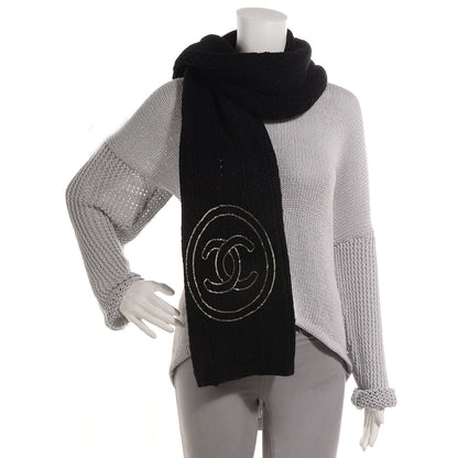 Chanel Cashmere Chain CC Scarf Black 2 of 7