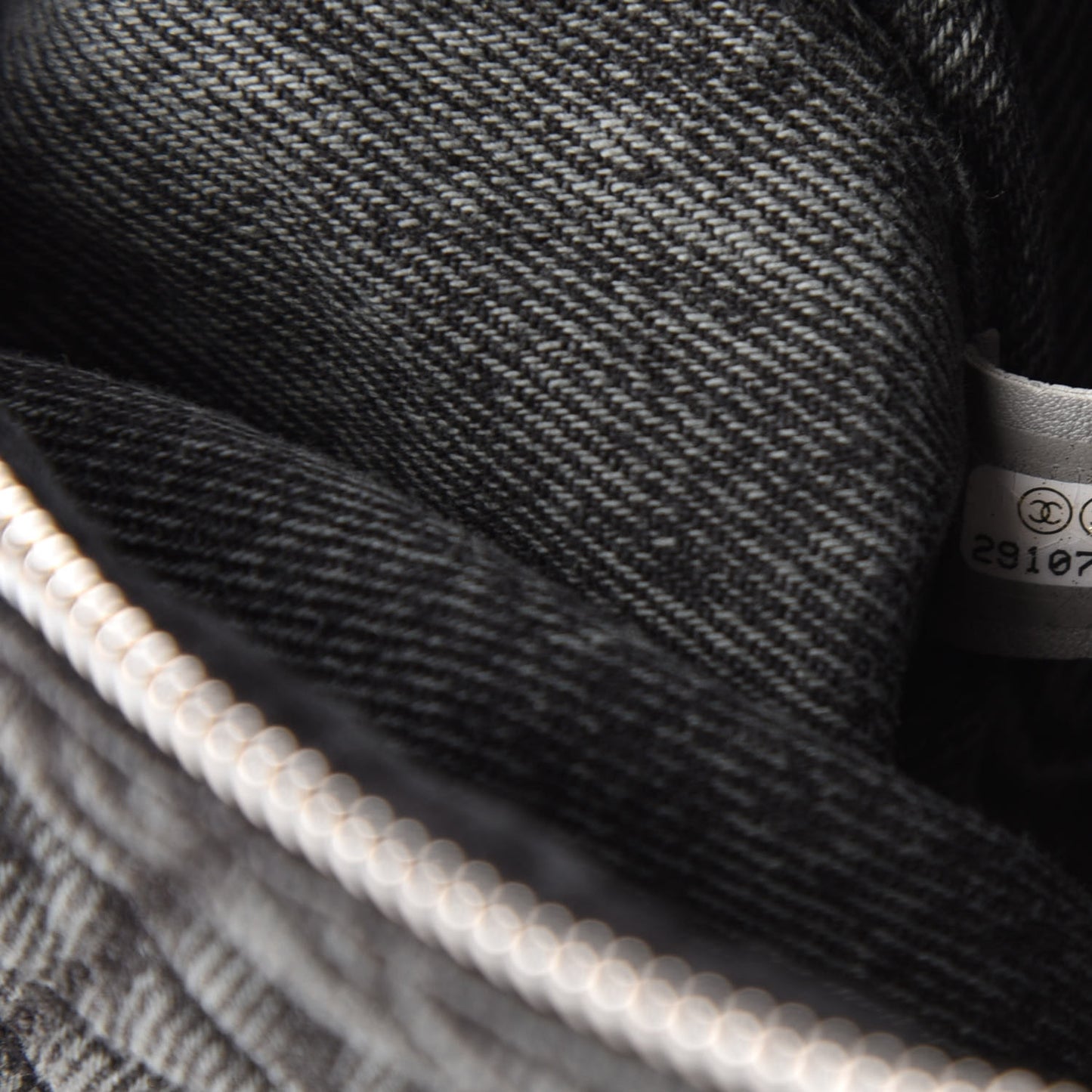 Denim Quilted Denimpression Waist Bag Black Grey