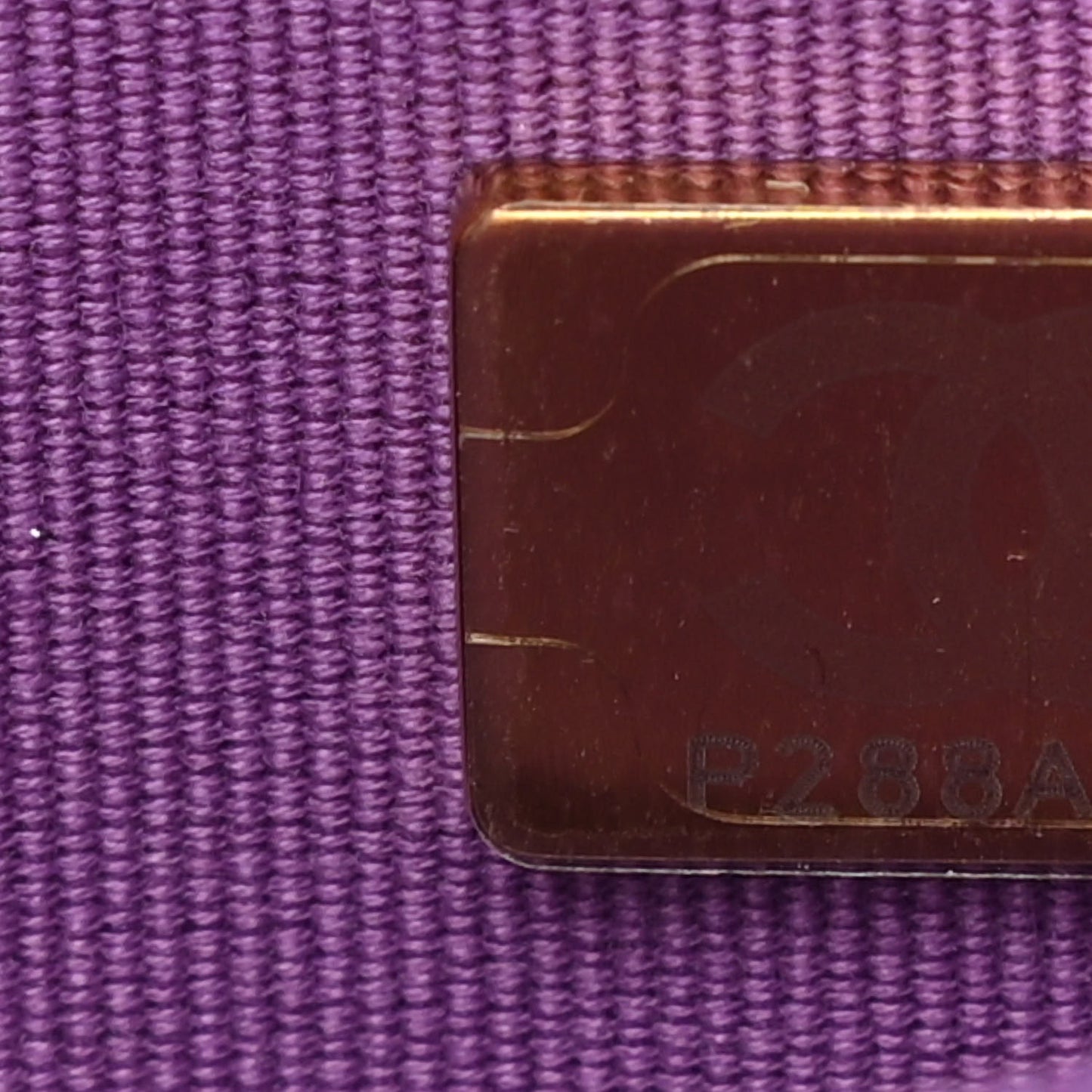 Lambskin Quilted Wallet On Chain WOC Purple