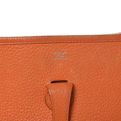 Hermes Taurillon Clemence Evelyne PM Orange 6 of 17