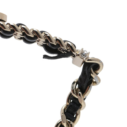 Chanel Lambskin Crystal CC Chain Bracelet Gold Black 6 of 9