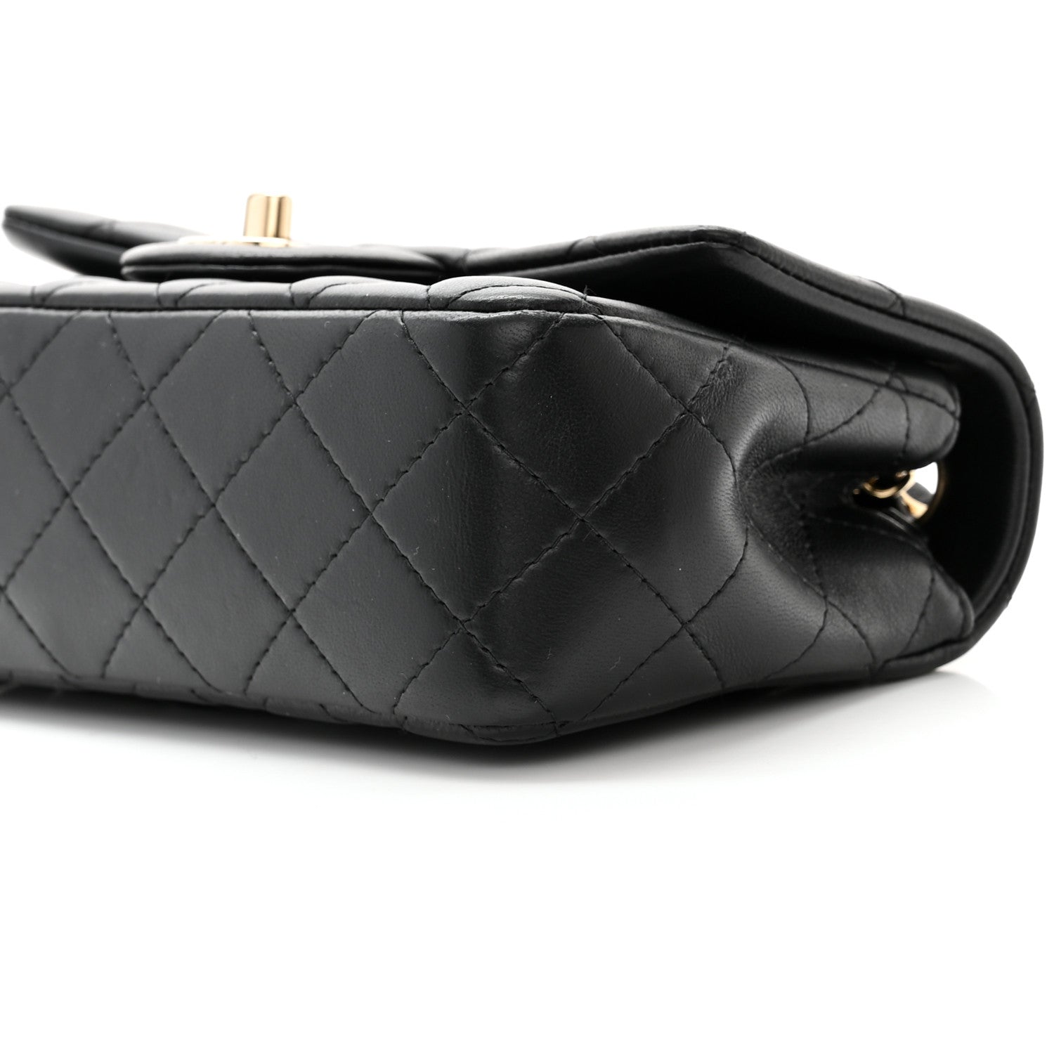 Chanel Lambskin Quilted Mini Rectangular Flap Black 10 of 11