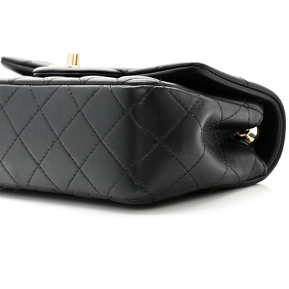 Chanel Lambskin Quilted Mini Rectangular Flap Black 10 of 11