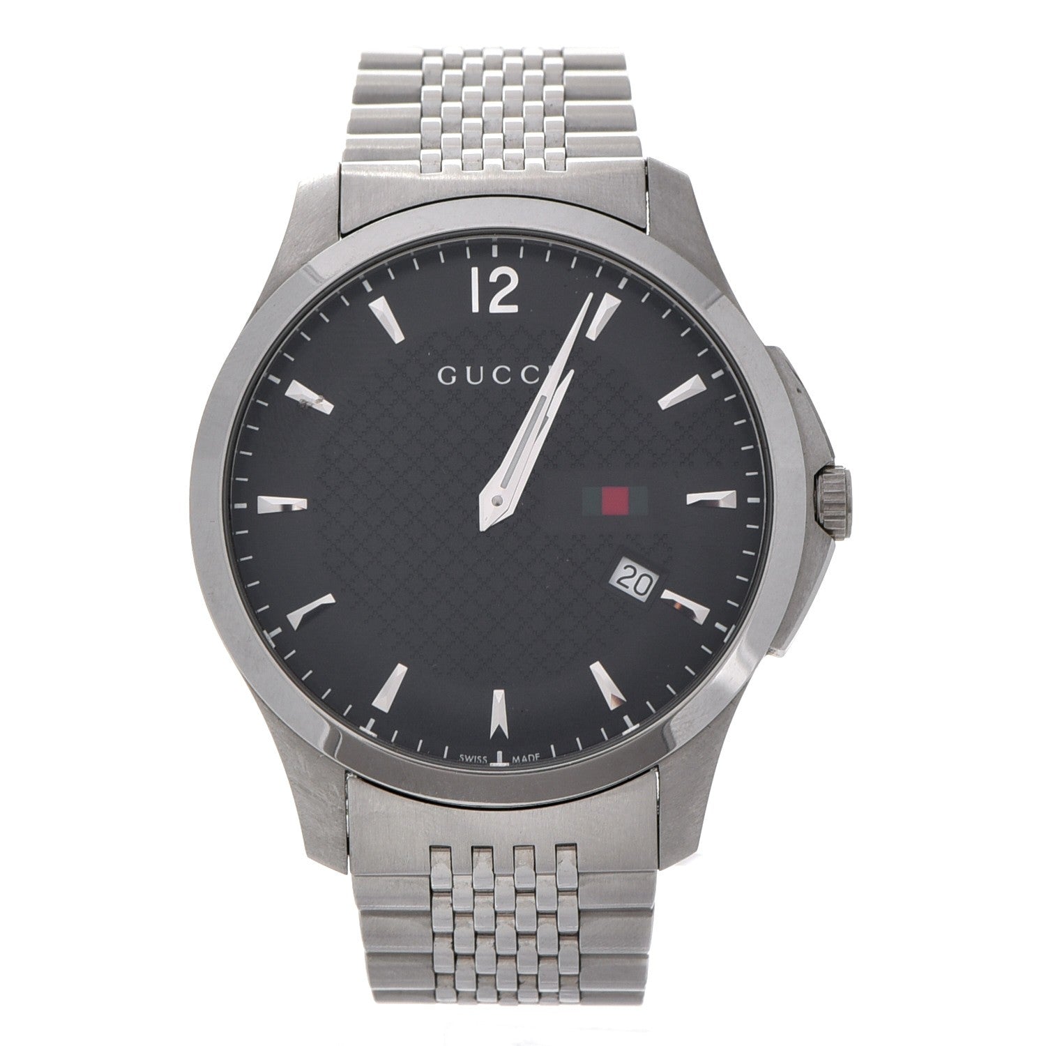 Gucci Stainless Steel 42mm G-Timeless Quartz Watch Black 1 of 13