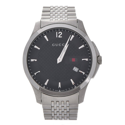 Gucci Stainless Steel 42mm G-Timeless Quartz Watch Black 1 of 13