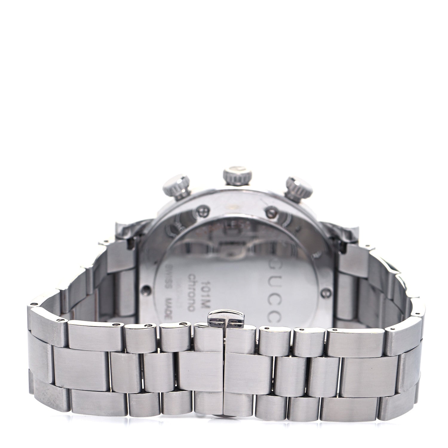 Gucci Stainless Steel Diamond Bezel 44mm G-Chrono Quartz Watch Pink 3 of 5