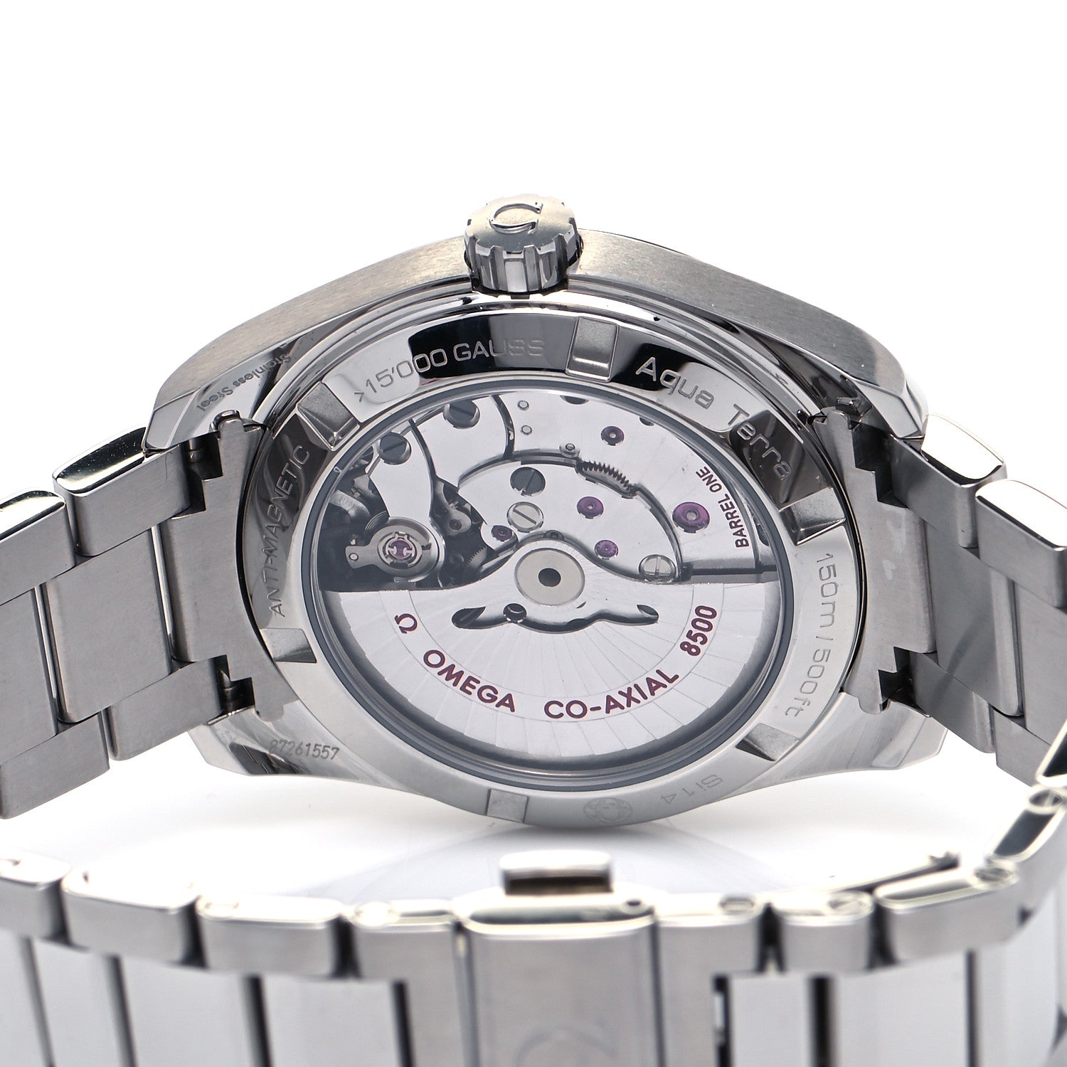Omega Stainless Steel Diamond Mother of Pearl 39mm Seamaster Master Co-Axial Chronometer Aqua Terra Automatic Watch 231.10.39.21.55.002 4 of 5