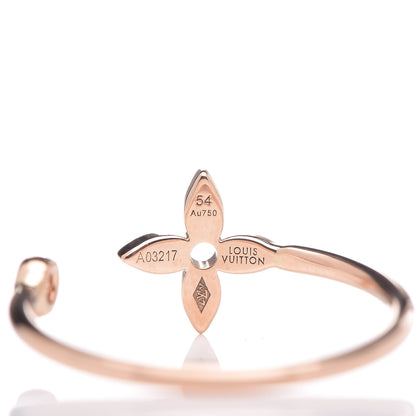 Louis Vuitton 18K Yellow White Pink Gold Diamond Idylle Blossom Ring 3 Set 54 7 8 of 10