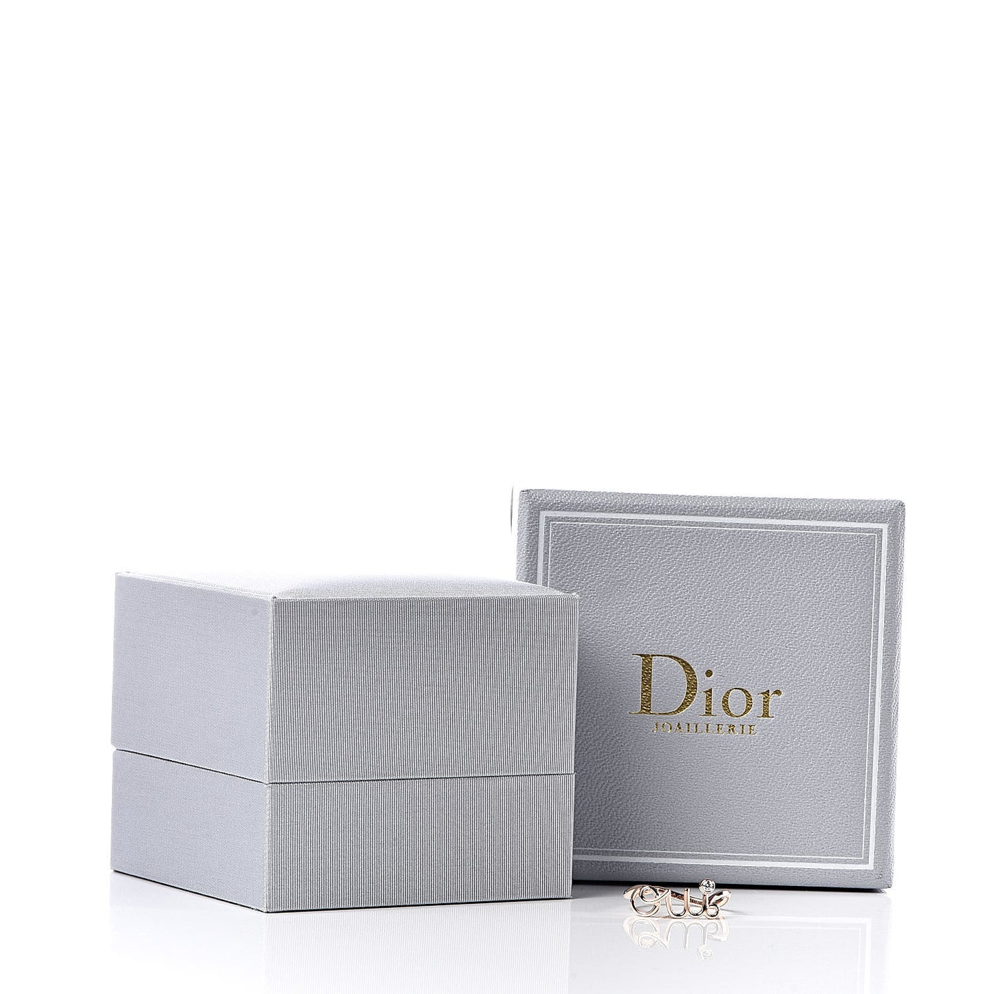 18K Rose Gold Diamond Oui Ring 54 7