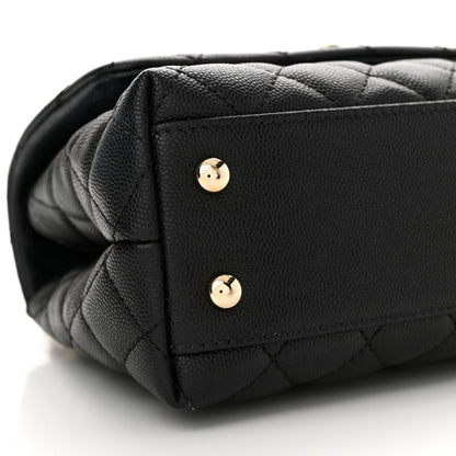 Chanel Caviar Quilted Mini Coco Handle Flap Black 9 of 12