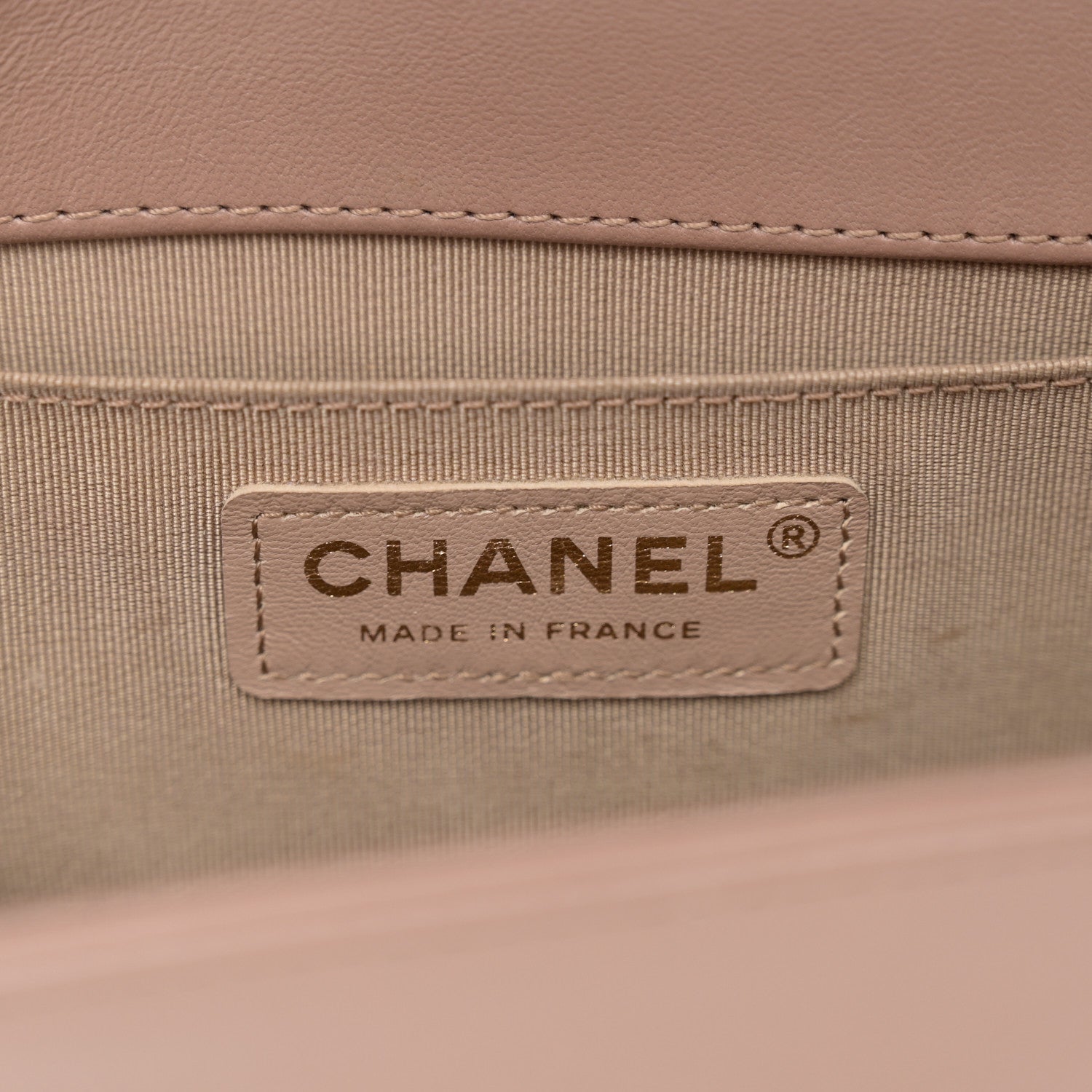Chanel Lambskin Quilted Medium Boy Flap Beige 6 of 13