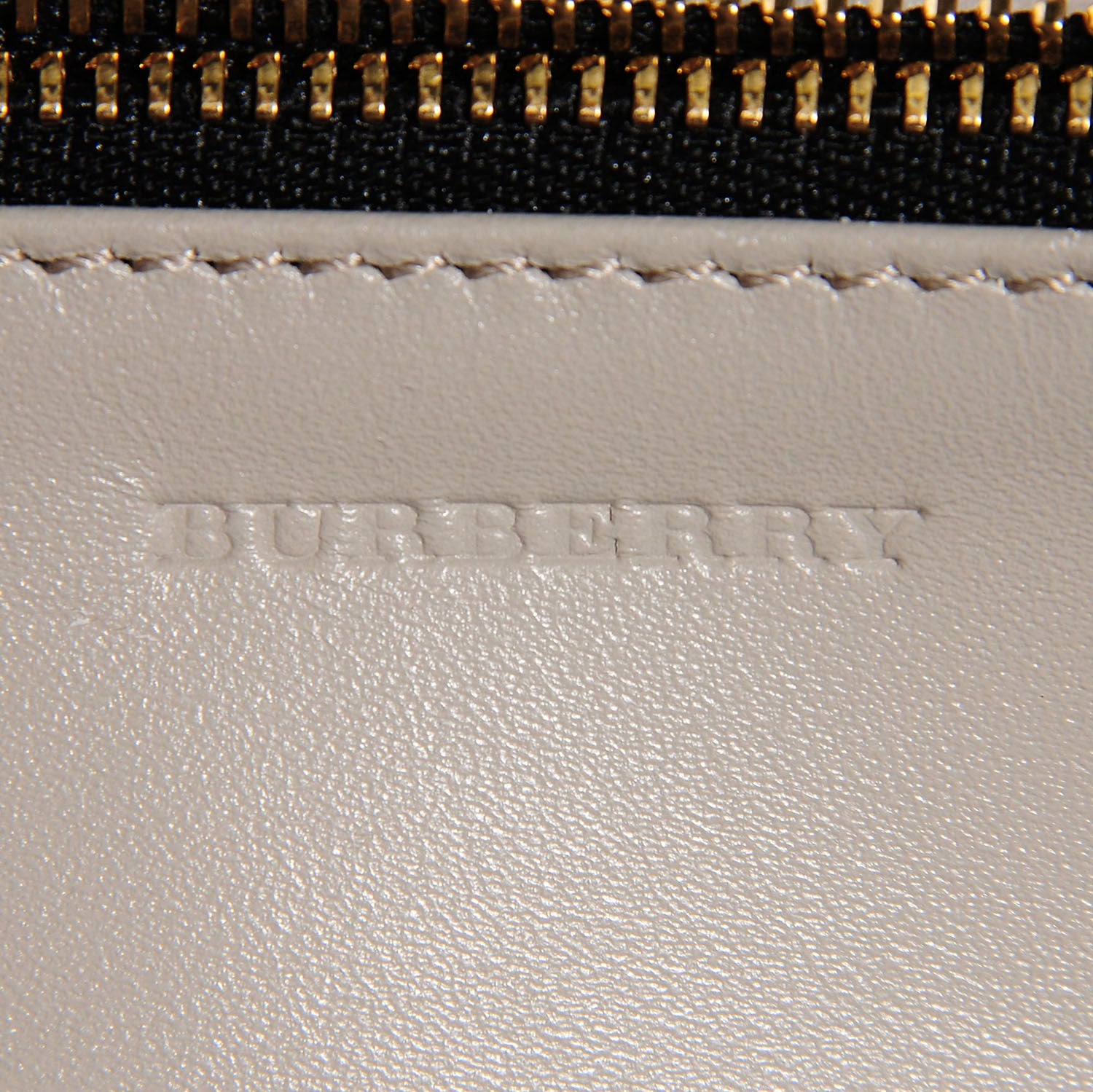 Burberry Signature Grain Madison Small Clutch Bag With Chain Stone White 6 of 6