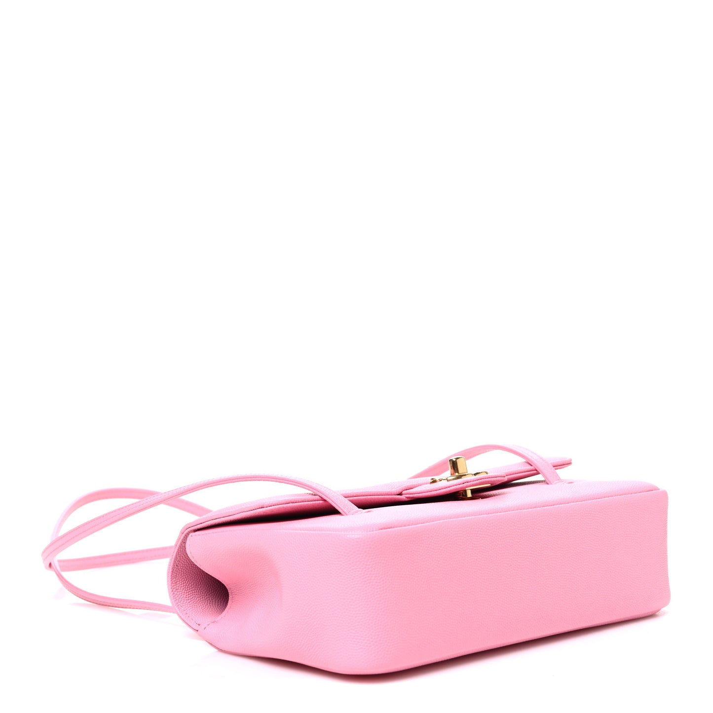 Shiny Caviar Preppy Coco Small Flap Rose