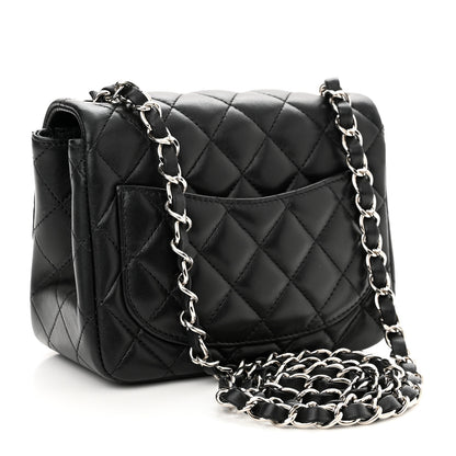 Chanel Lambskin Quilted Mini Square Flap Black 3 of 11