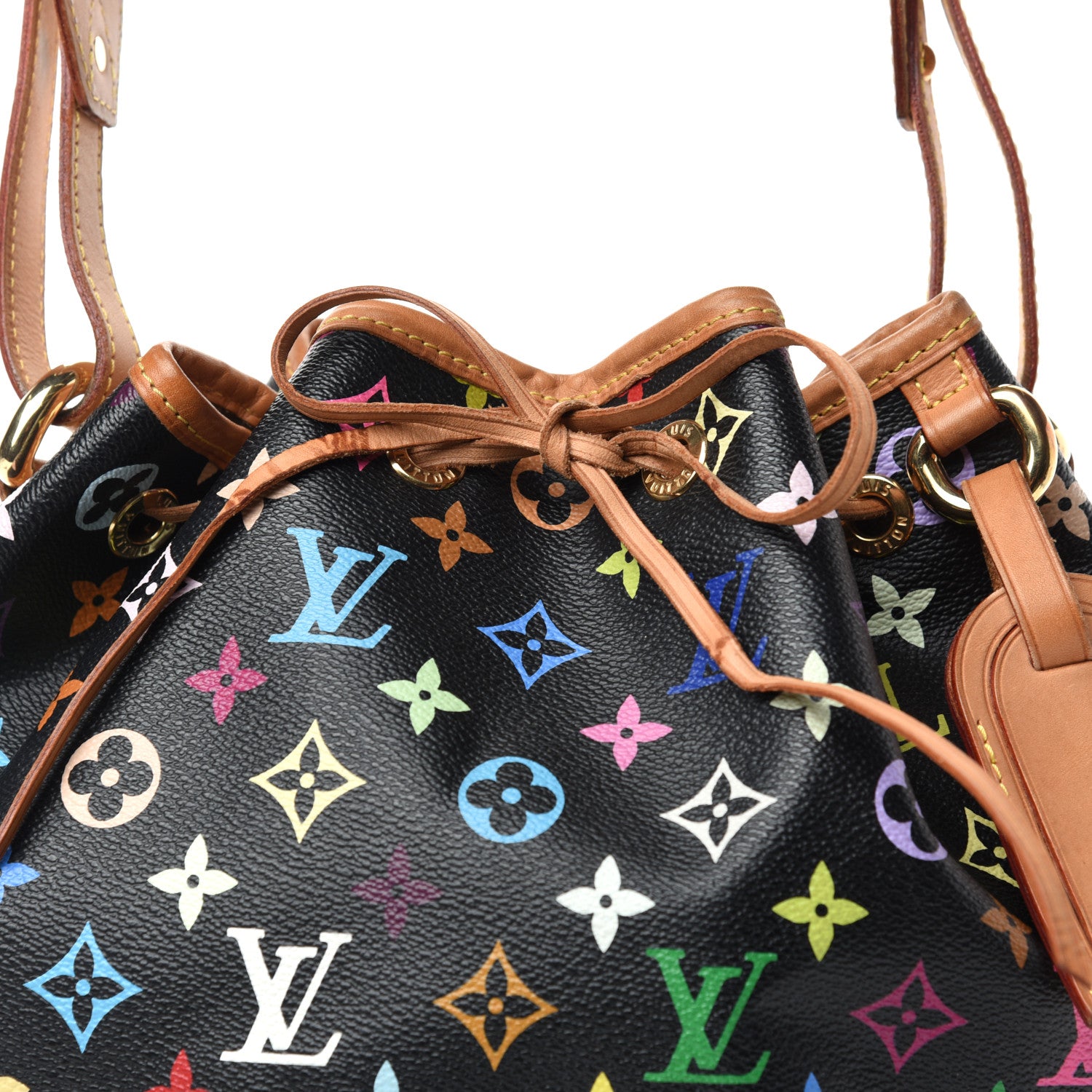 Louis Vuitton Monogram Multicolor Petit Noe Black 9 of 9