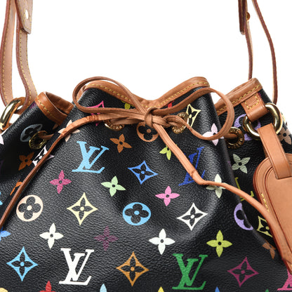 Louis Vuitton Monogram Multicolor Petit Noe Black 9 of 9