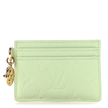 Louis Vuitton Empreinte Monogram LV Charms Card Holder Spring Green 1 of 8