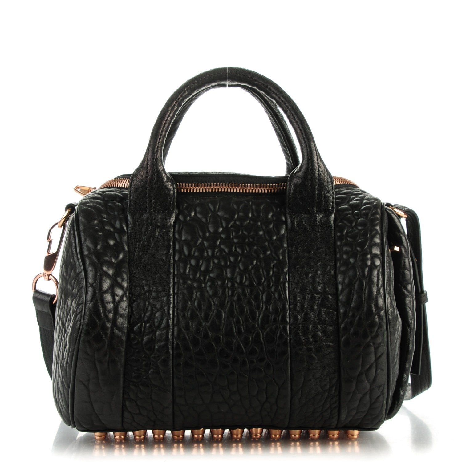 Alexander Wang Pebbled Lambskin Rockie Black Rose Gold Hardware 1 of 6