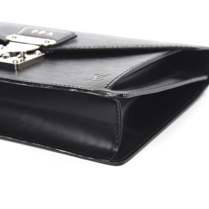 Louis Vuitton Epi Pochette Sellier Dragonne Clutch Black 8 of 9