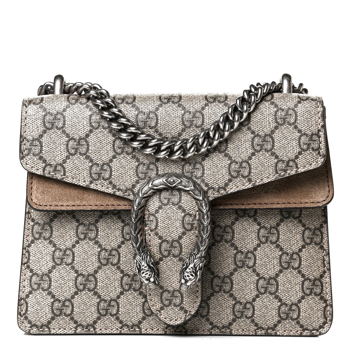 GG Supreme Monogram Mini Dionysus Shoulder Bag Taupe