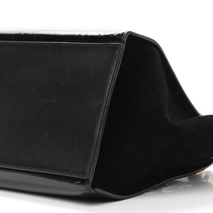 Celine Patent Suede Medium Trapeze Black 6 of 12