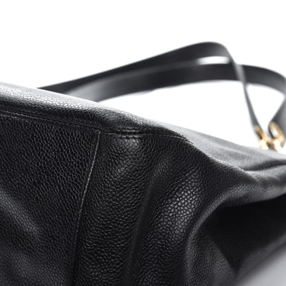 Chanel Caviar CC Shopper Tote Black 10 of 11