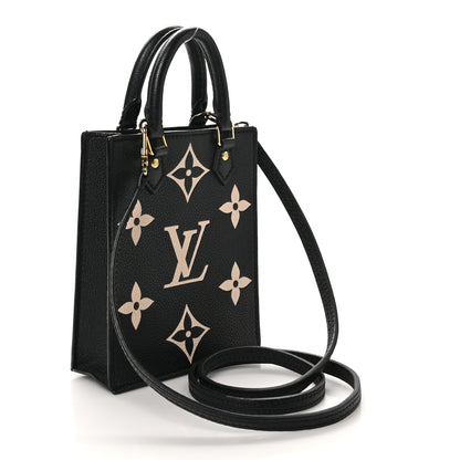 Louis Vuitton Empreinte Monogram Giant Petit Sac Plat Black Beige 3 of 10