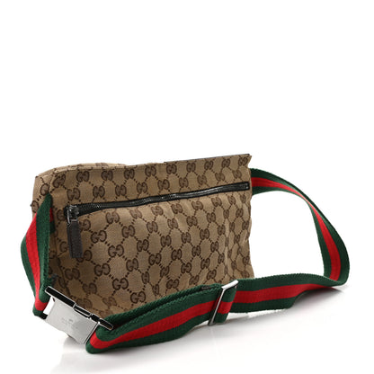 Gucci GG Monogram Double Pocket Belt Bag Dark Brown 3 of 10